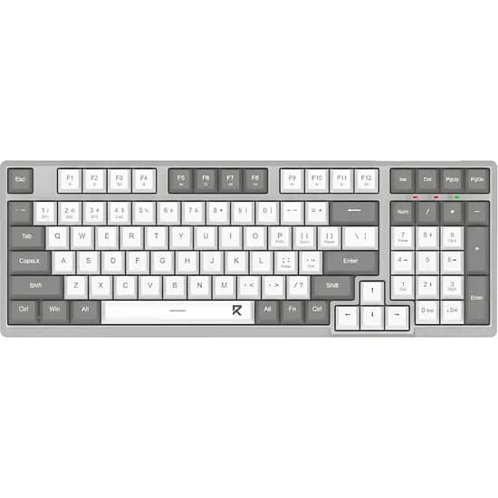 Teclado Redragon BK-7113 USB-C Switch Scissor - Cinza/Branco (Inglês)