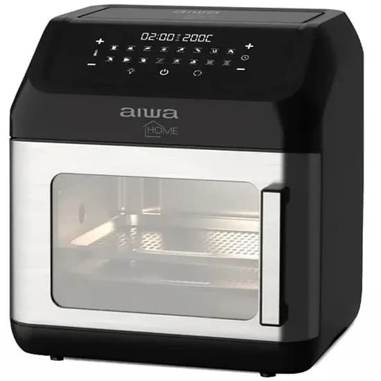 Fritadeira Elétrica + Forno Aiwa Home AWOT12 1.700 Watts 12 Litros 220V ~ 50/60 HZ - Preto/Prata