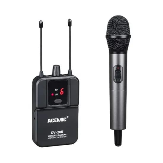 Microfone Acemic DV20 Sem Fio de Mão Wireless