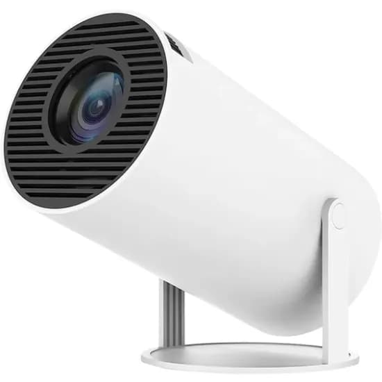 Projetor LED Smart BS-HY300 / 8K / Ultra HD / Android 13 / Wifi / Bluetooth / HDMI / USB / 110-240V - Branco