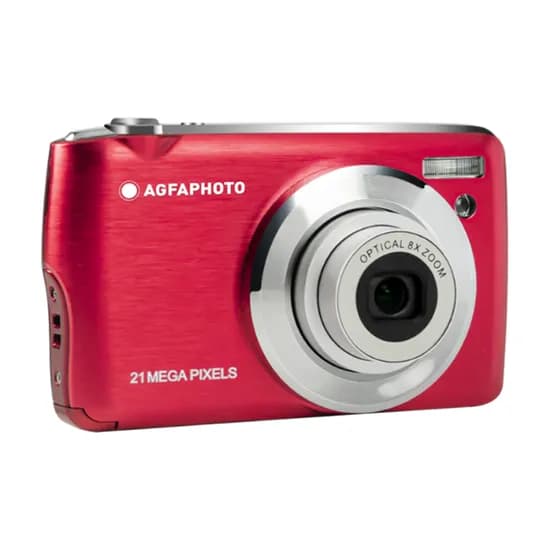 Câmera Digital Agfaphoto Realishot DC8200 - 21MP - SD 16GB - Tela 2.7" - Vermelho
