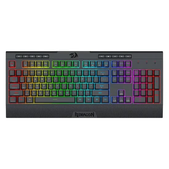 Teclado Redragon Shiva Lite K525RGB Inglês USB - Preto