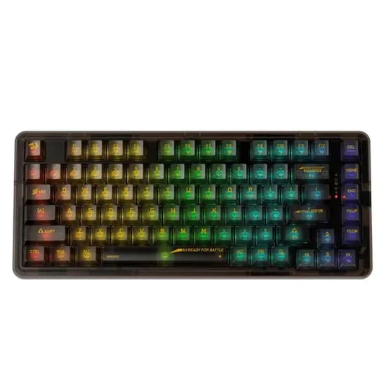 Teclado Gamer Redragon Elf Pro K649CTB RGB Switch Translucent Custom Layout 78% Sem Fio - Preto