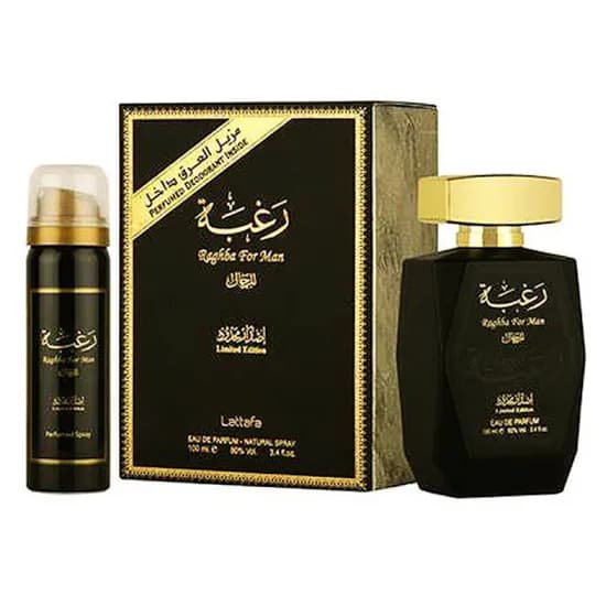 Perfume Masculino Lattafa Raghba Edp 100ML + Desodorante 50ML Set