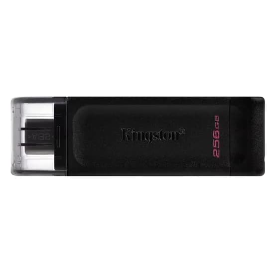 Pendrive Kingston 256GB Datatraveler 70 DT70/256GB USB 3.2 - Preto