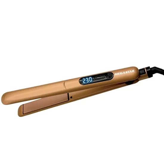 Chapinha para Cabelo Megastar GWB618P 230 °C Bivolt - Dourado
