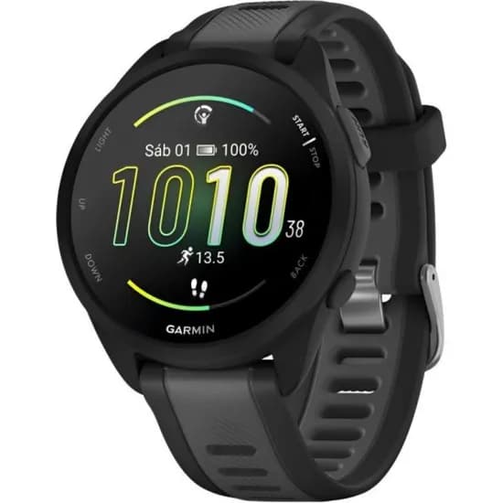 Relógio Garmin Forerunner 165 Music Preto com GPS e Música Integrada