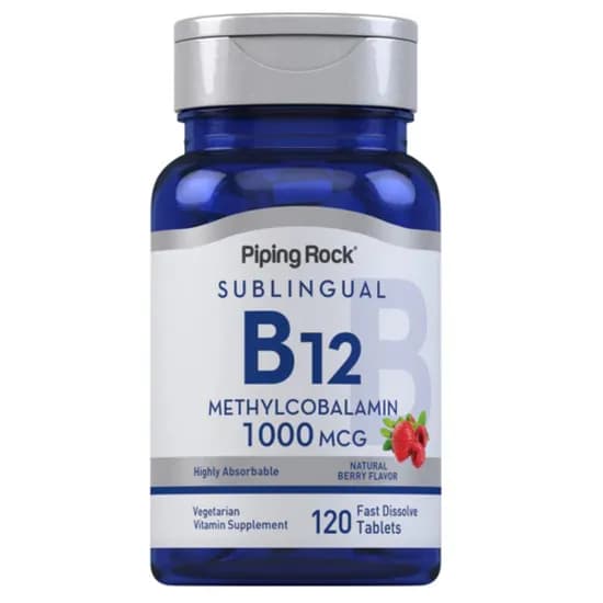 Piping Rock B12 Methycolbalamin 1000MG 120 Tablets