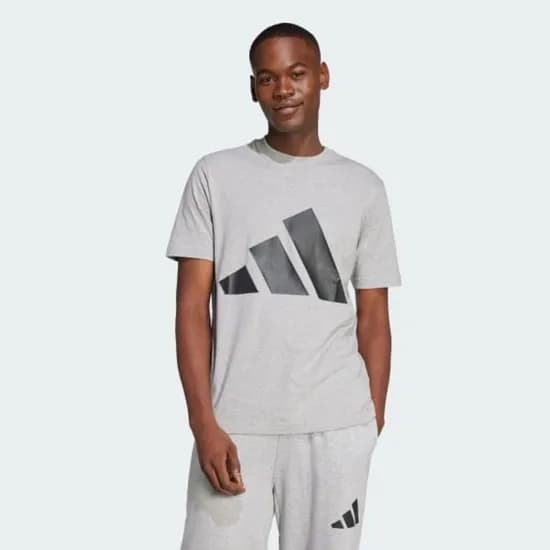 Remera Adidas Essentials Big Logo Tee Gris