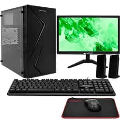 PC Montado Intel Core i7 2600 de 3.4GHZ / 16GB de Ram / 240GB SSD + Kit Gamer / Monitor - Preto