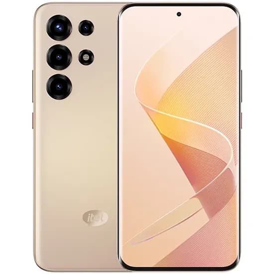 Celular Itel Super 26 Ultra NFC Dual Sim de 256GB/8GB Ram de 6.78" 50+2MP/32MP - Blush Pink Gold (Anatel) (1 Ano de Garantia)