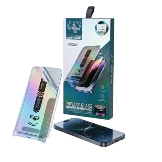 Película HD C-Covers Tempered Glass p/iPhone 16 Pro Max