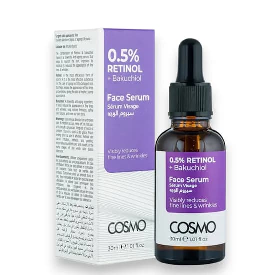 sérum Facial Cosmo 0.5% Retinol + Bakuchiol 30ML