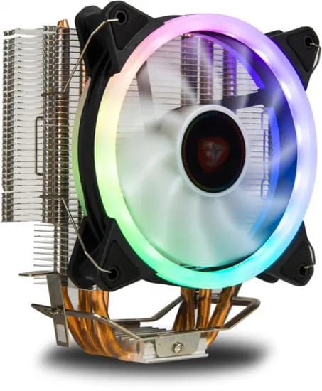 Air Cooler Cpu Sate CC-73 Argb, 120MM, Intel 115X/ 1200/ 1366, AMD AM2/ AM3/ AM4/ AM5/ FM2/ FM1, Preto