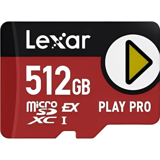 Memória Micro SD Express Lexar Play Pro 900-600MB/s para Nintendo Switch 2 512 GB (LMSXPS0512G-BNNNG)