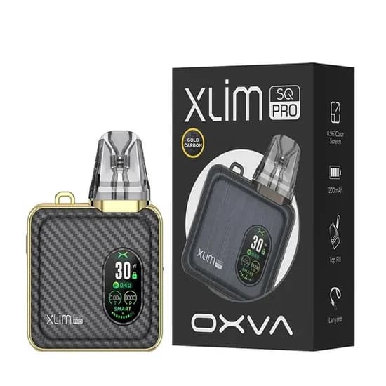 Oxva Xlim SQ Pro Kit Gold Carbon+BLVK LMTD 35MG