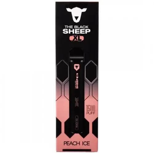 Vaper Descartável The Black Sheep XL Peach Ice 1500 Puffs