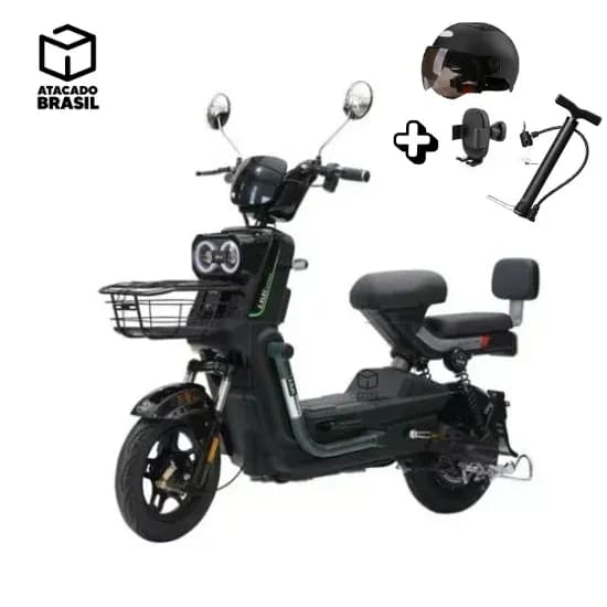 Moto Elétrica Hayattech Nova 600W Lithium Cor:Black