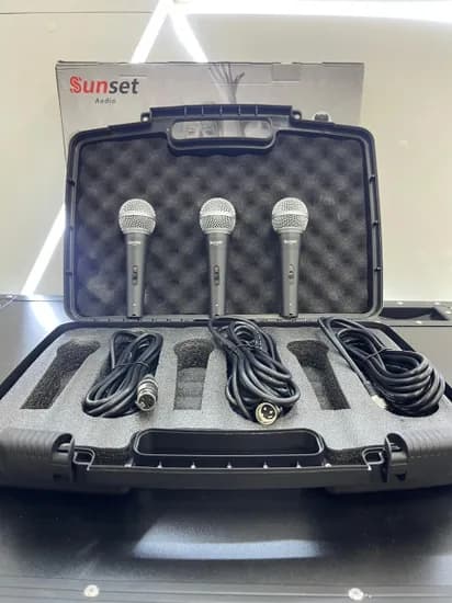 Microfone Sunset WR-03 Kit c/3