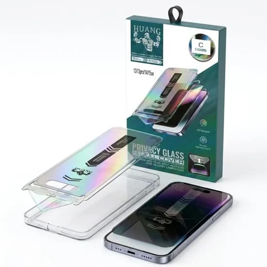 Película Antiespionagem C-Covers Privacy Glass p/ iPhone 13/ 13P/ 14/ 16E