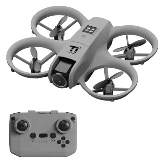 Mini Drone Aircraft Mini T1 Aerial com Camera / Controle Remoto / App KY Ufo - Cinza