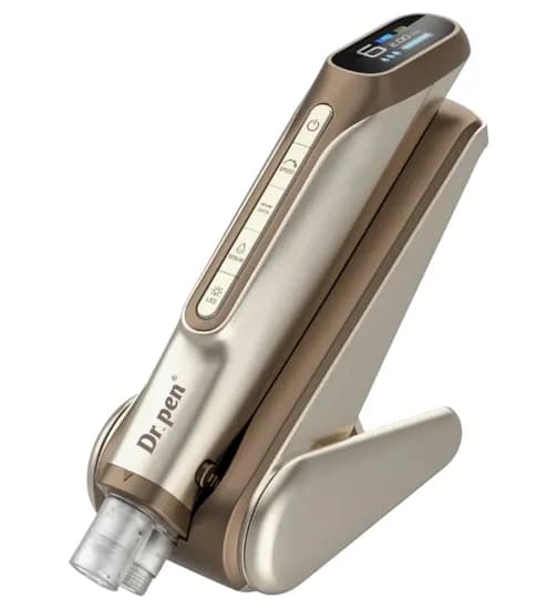 Dermaroller Caneta Dermapen Hydra Pen H6 c/Luz(Sem Fio) Gold