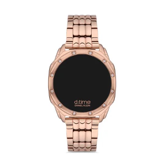 Relógio Digital Feminino Daniel Klein D:Time DK.1.12638-2 - Rosa Ouro