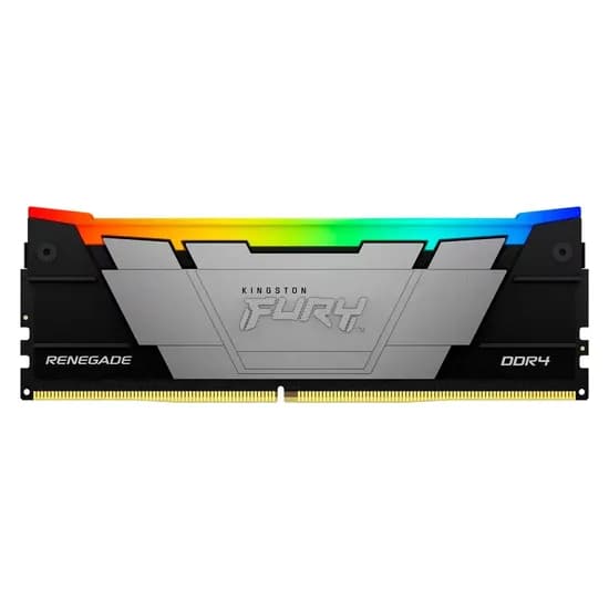 Memória Ram Kingston Fury Renegade RGB 8GB DDR4 3600 MHZ - Preto KF436C16RB2A/8