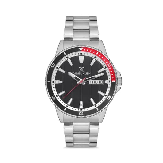 Relógio Analógico Masculino Daniel Klein Premium DK.1.12568-1 - Prata/Preto