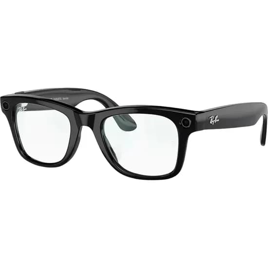 Óculos Smart Ray-Ban Meta Wayfarer RW4006 com Filtro Azul-Violeta - Shiny Black/Clear