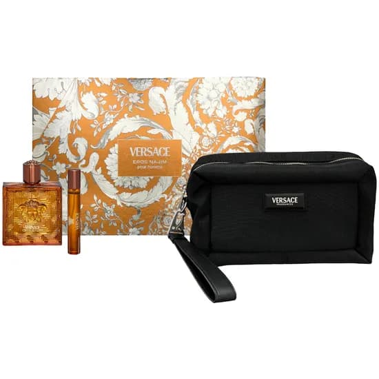 Kit Perfume Versace Eros Najim - Parfum - Masculino - 100ML + 10ML + Necessaire
