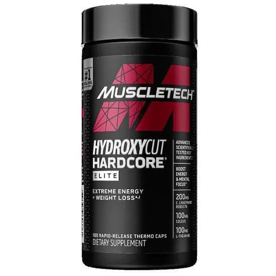 Muscletech Hydroxycut Hardcore Elite 100 Cápsulas