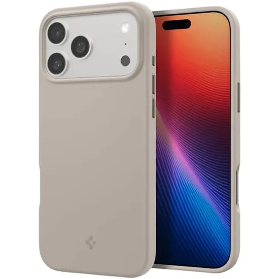 Capa Spigen iPhone 17 Pro Silicone Fit Mag - Stone ACS09957