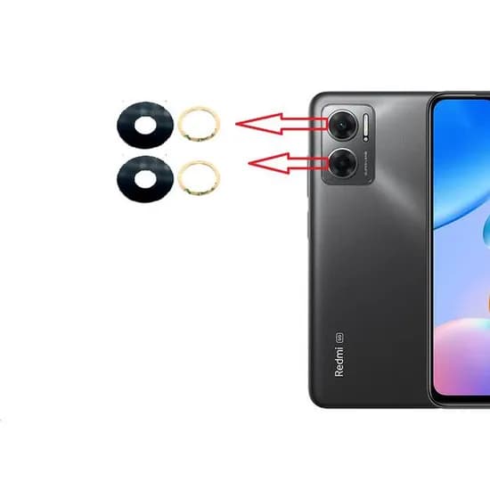 Lente Camera XM Redmi 10 5G(Vidro/2IN1)