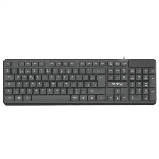 Teclado FTX K87 Espanhol USB Preto 128670