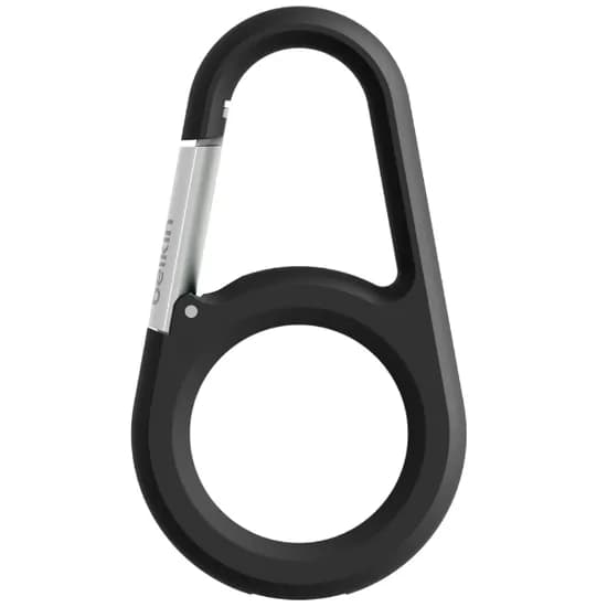 Suporte Seguro Belkin MSC008BTBK com Mosquetão para Airtag – Preto