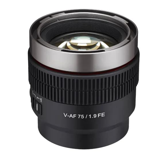 Lente Cine Samyang Sony V-Af 75MM T/1.9 e-Mount