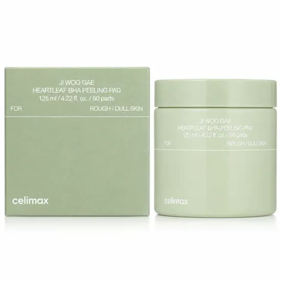 Almohadilla Exfoliante Facial Celimax Ji Woo Gae Heartleaf Bha Peeling 60 Pads 125ML