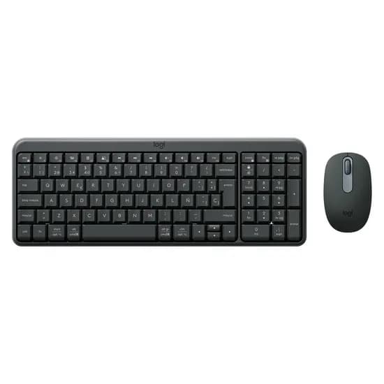 Kit Teclado e Mouse Logitech MK250 920-013513 Sem Fio Espanhol - Grafite