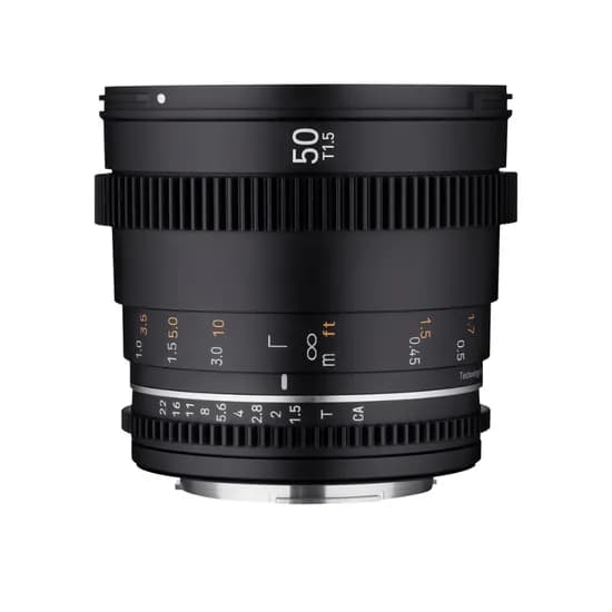 Lente Cine Samyang Canon VDSLR 50MM T1.5 II Ef FF