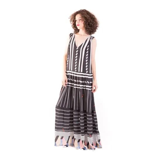 M.Perola Vestido Longo Boho para Dama