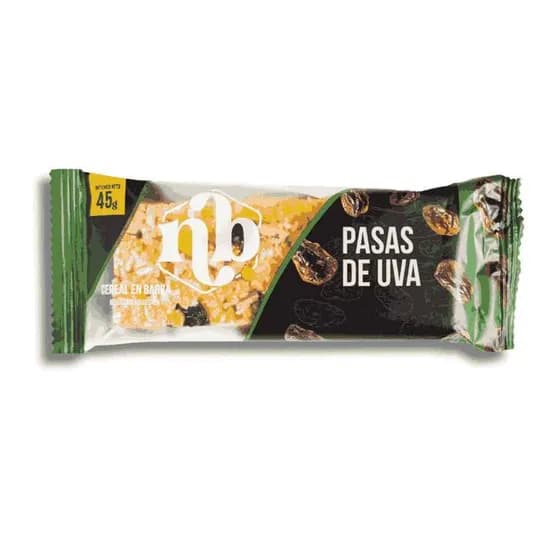 Natural Bars Pasas de Uva 45G