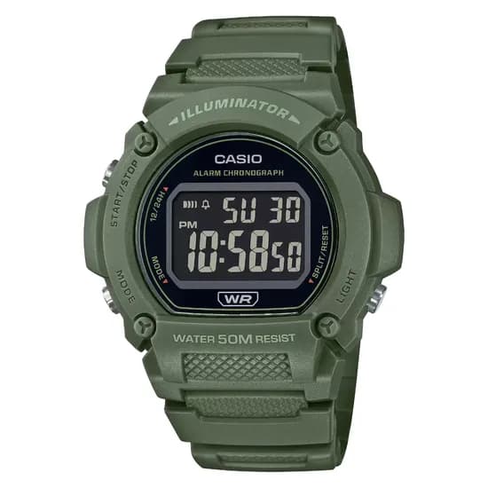 Casio Reloj W-219HC-3BVDF + Estuche