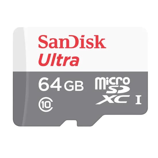 Cartão de Memória Sandisk Ultra SDSQUNR-64G-GN3MA - 64GB - Micro SD com Adaptador - 100MB/s