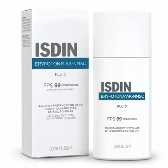 Protetor Solar Facial Isdin Eryfotona Ak-NMSC Fluid SPF 99 50 ML