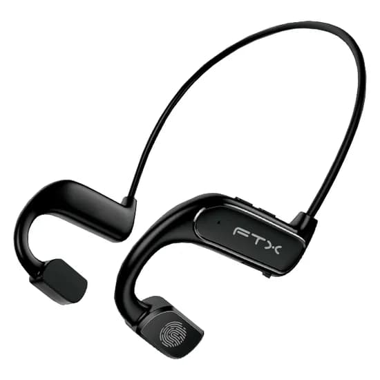 Fone de Ouvido Sem Fio FTX EO7S-BK com Bluetooth 6.0 / Microfone / Touch / IPX4 - Preto