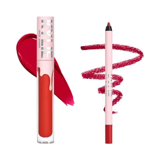 Set de Cosméticos Kylie Jenner Velvet Liquid Lipstick & Lip Liner Red Velvet 2 Piezas