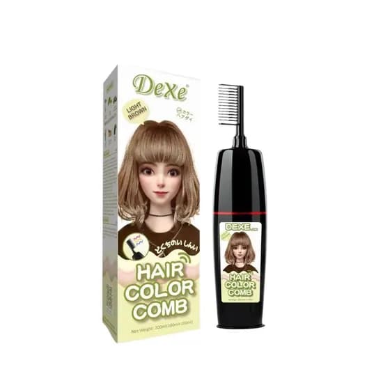 Dexe Hair Color Comb Light Brown 200ML
