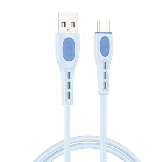 Cabo Xo NB280 Type-C/USB-A 3A/1M - Azul