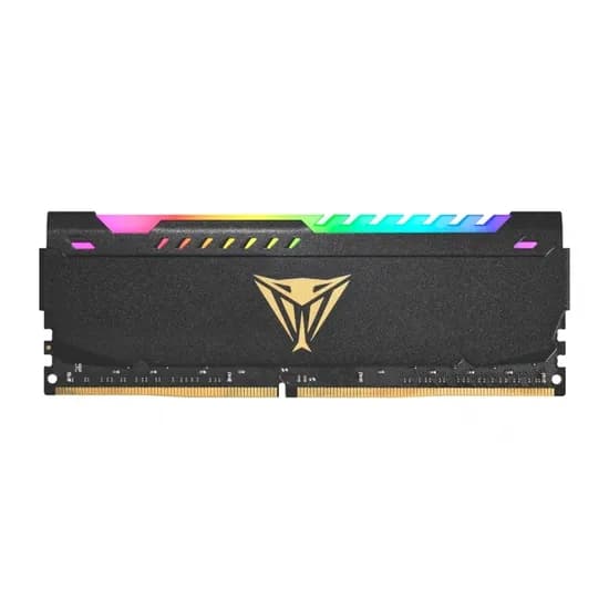 Mem DDR4 16GB 3200 Patriot Viper Steel RGB PVSR416G320C8 Black
